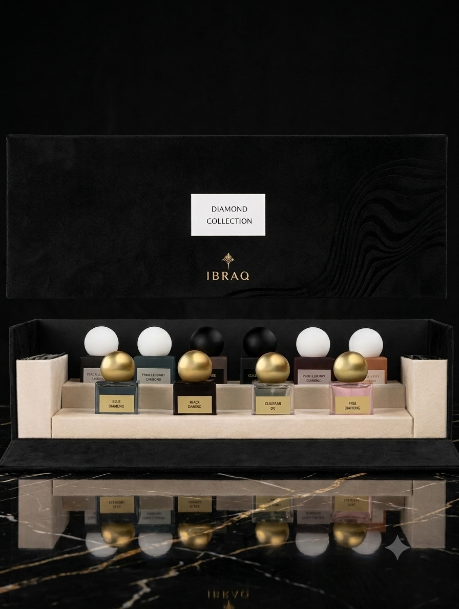 Ibrahim Al Qurashi DIAMOND COLLECTION BLACK SET 10ml x 10
