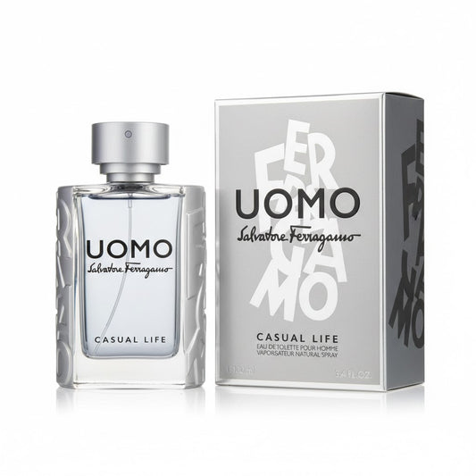 Salvatore Ferragamo Uomo Casual Life Eau de Toilette 100ml Tester for Men
