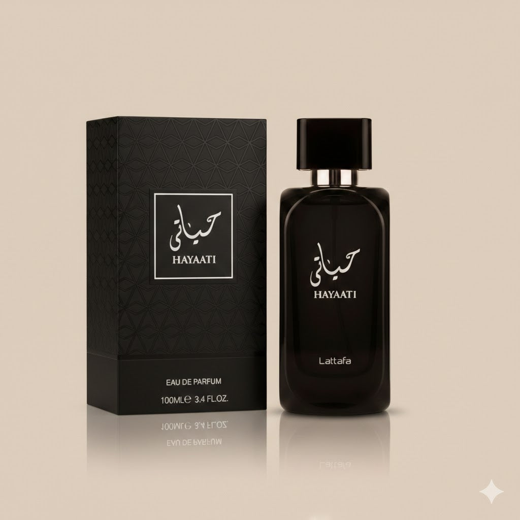 Lattafa Hayati Black Eau de Parfum for Men
